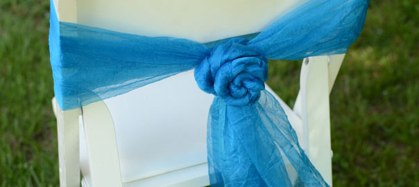 Sheer Chair Bow Rosettes