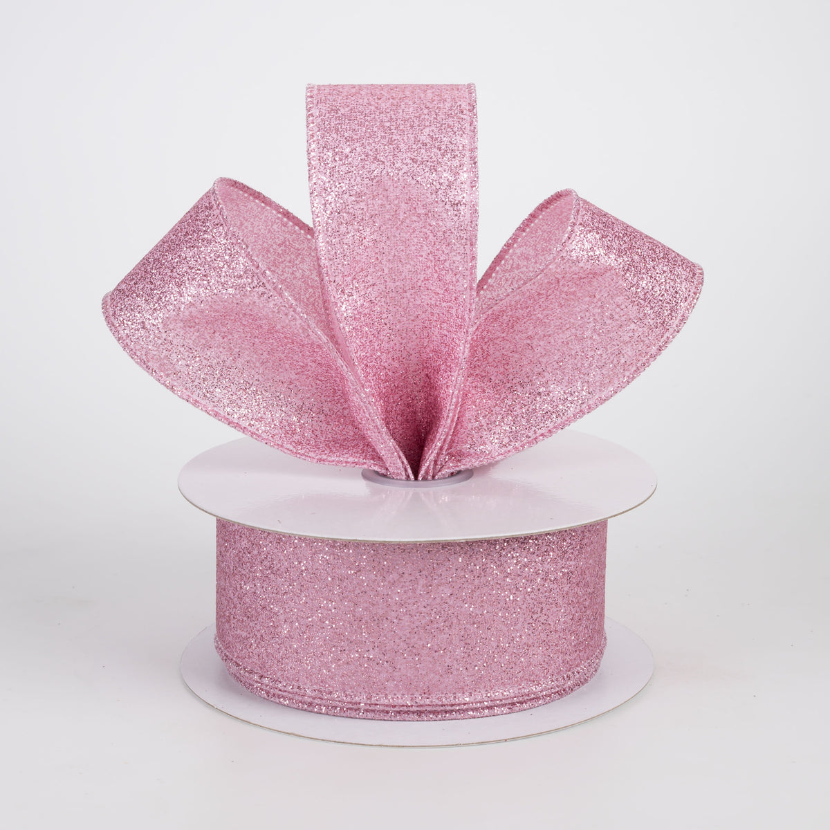1.5" Shimmer Glitter Ribbon: Pink (10 Yards) Lifestyle Photo