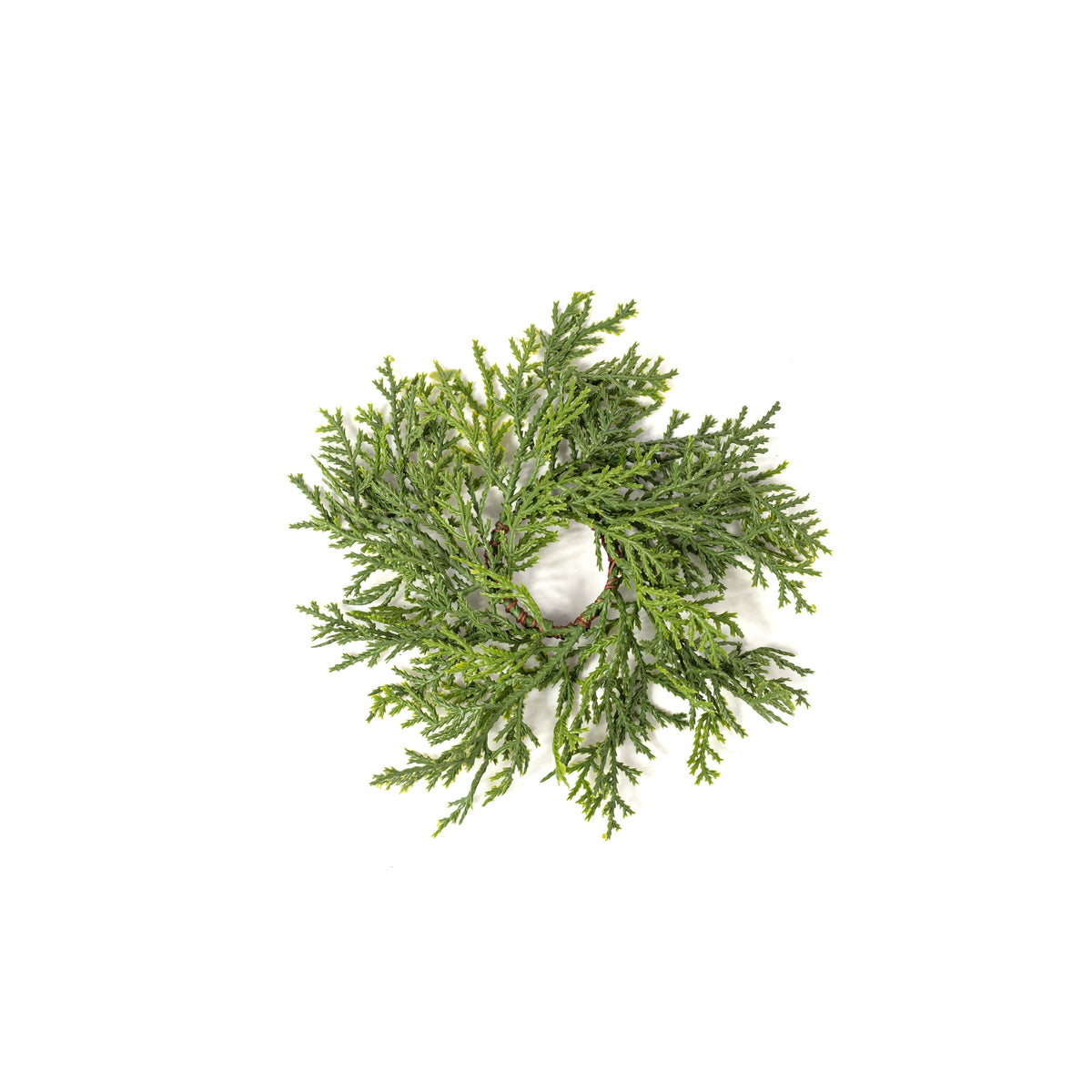 1.5" Soft Touch Cascading Cedar Candle Ring Item Number: 510365