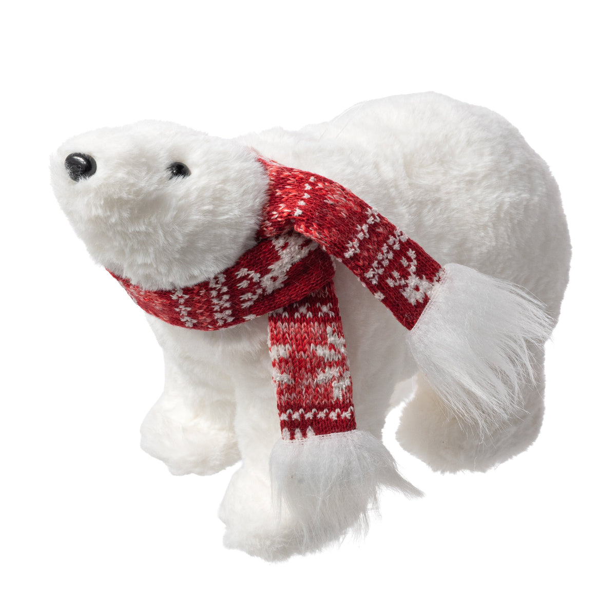 10.5" Polar Bear with Scarf Ornament: White Item Number: 277730