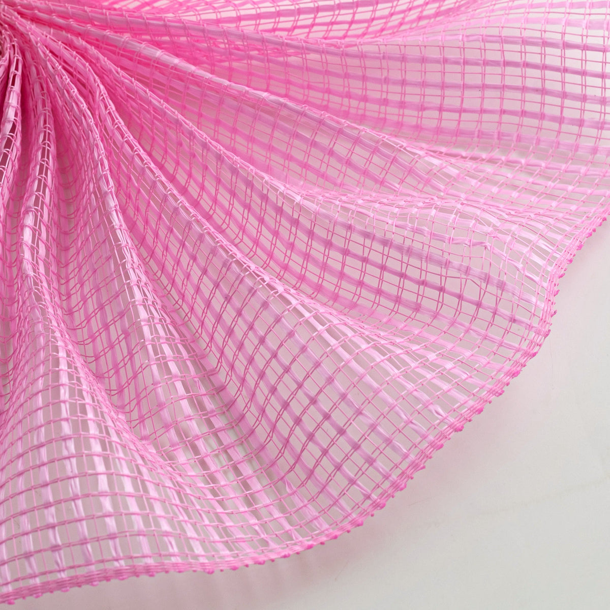 10" Horizontal Wide Strip Mesh: Pink Lifestyle Photo