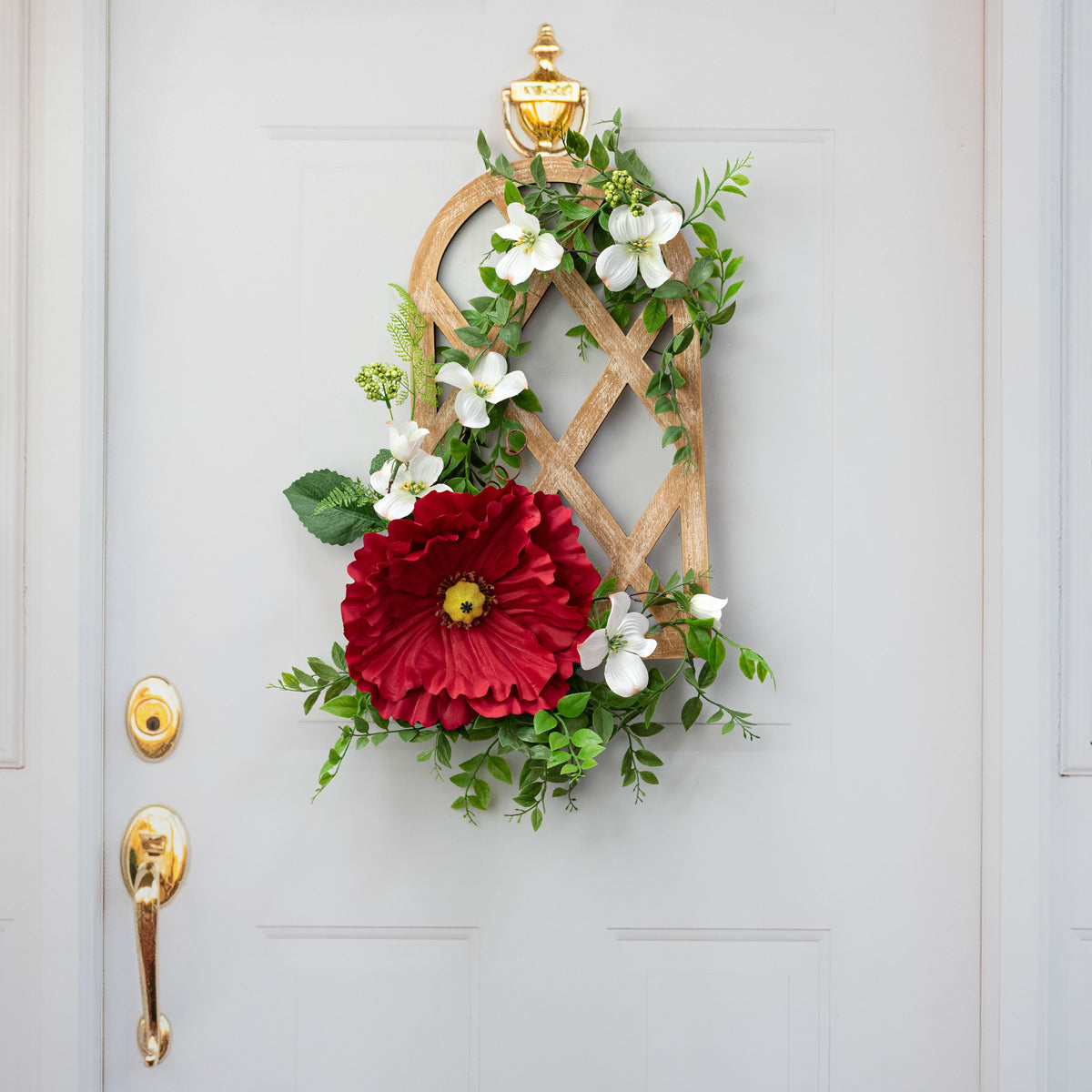 11" Oversized Poppy Head: Red Lifestyle Photo