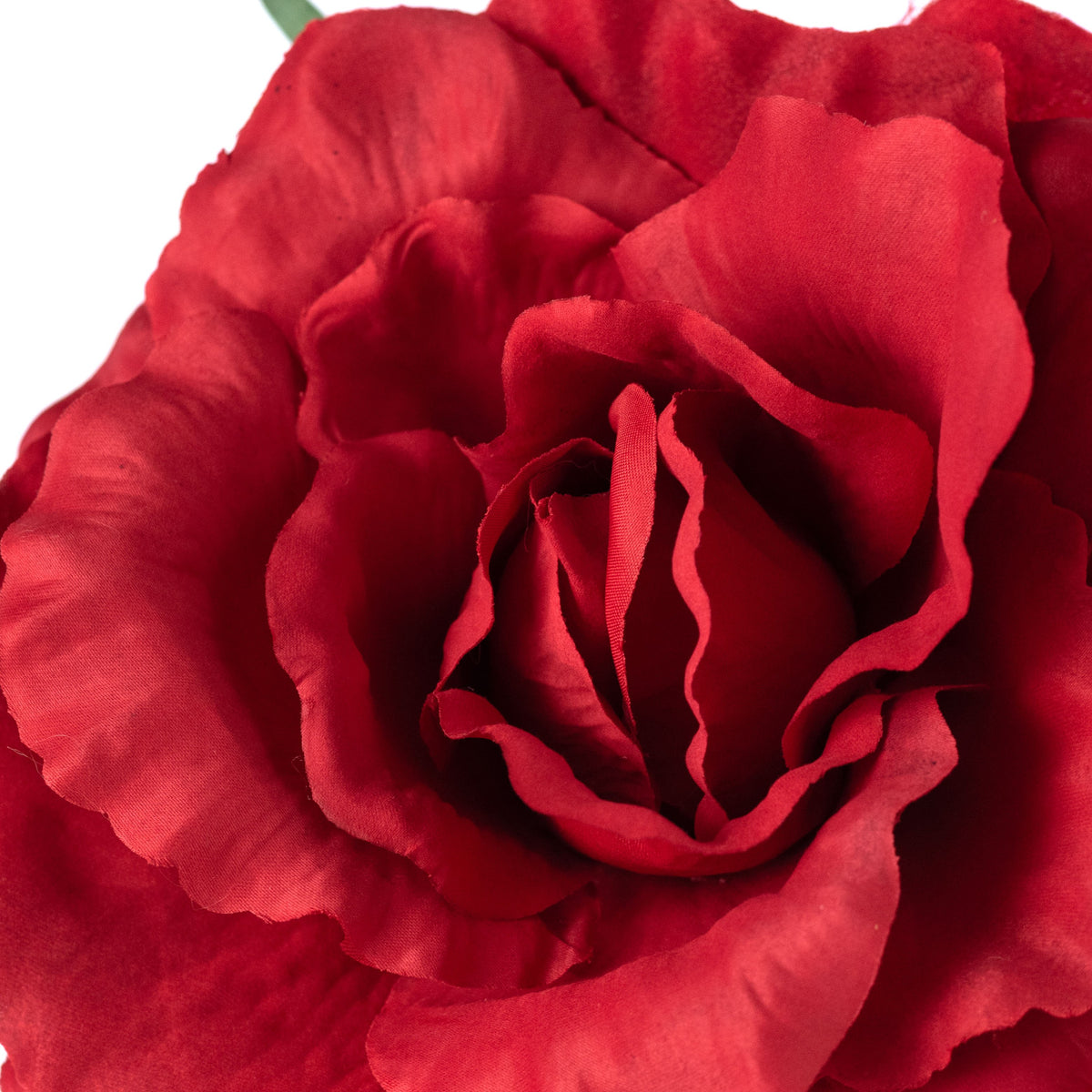 11" Oversized Rose Head: Red detail photo 4