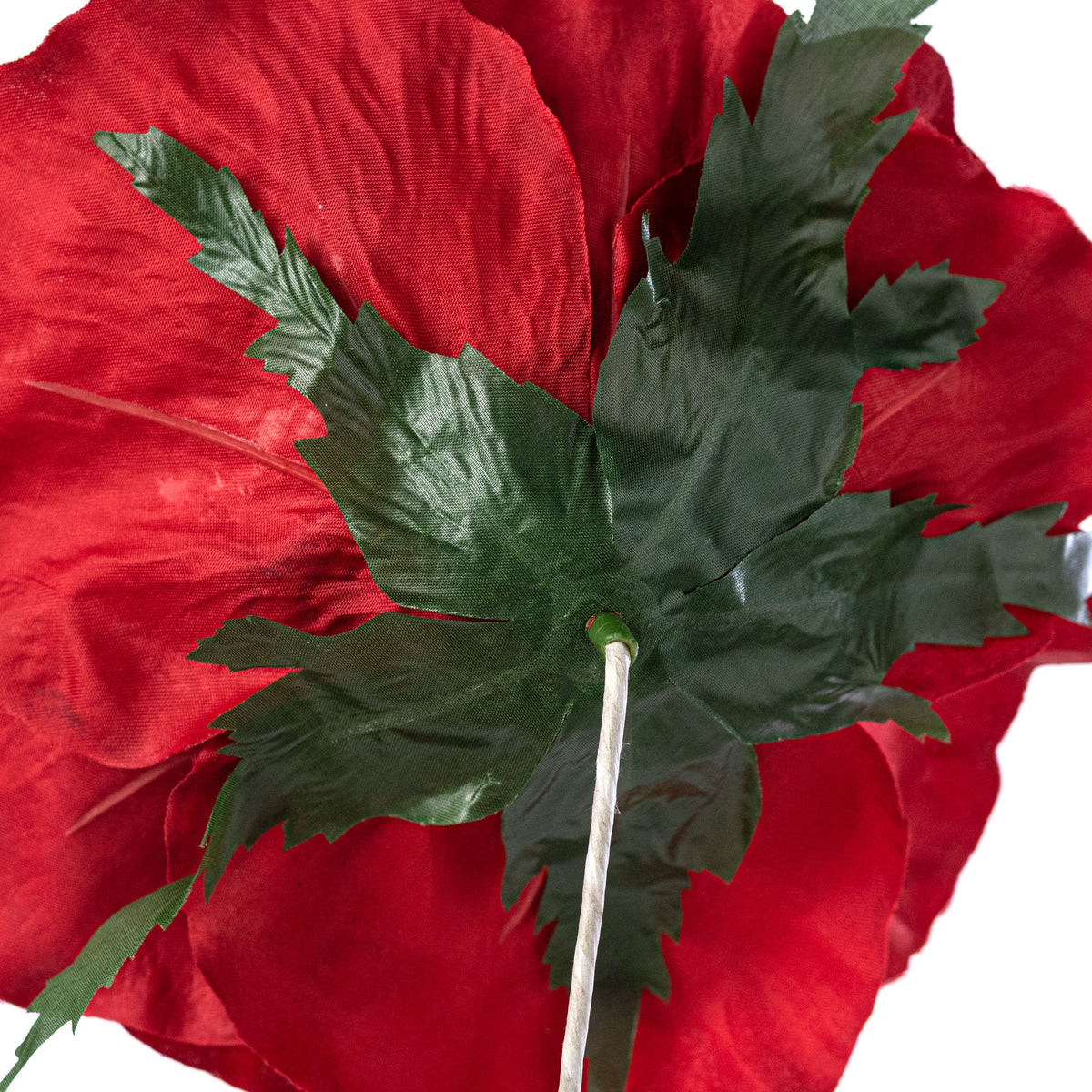 11" Oversized Rose Head: Red detail photo 5
