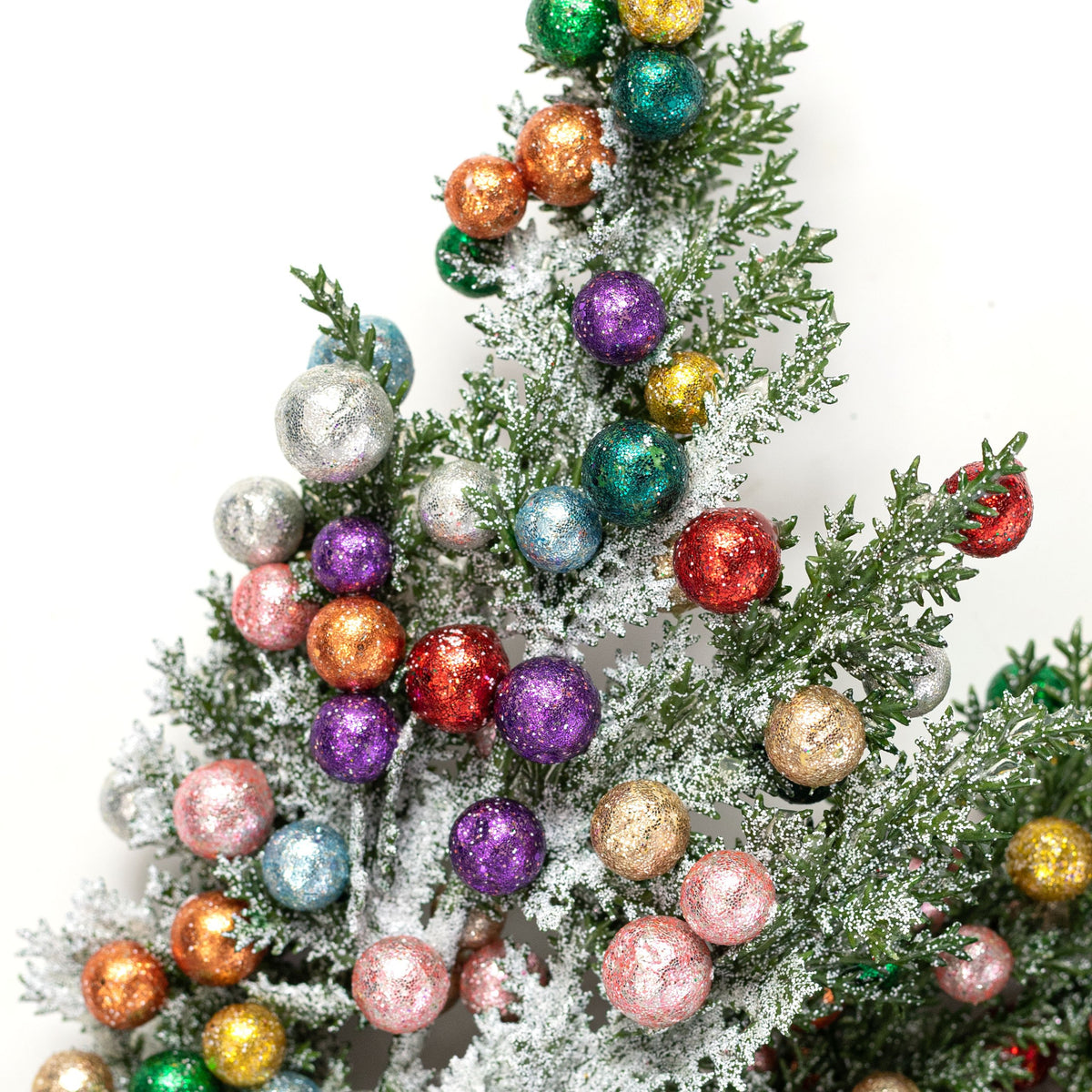 15" Glittered Cedar & Berry Spray: Multicolor Lifestyle Photo