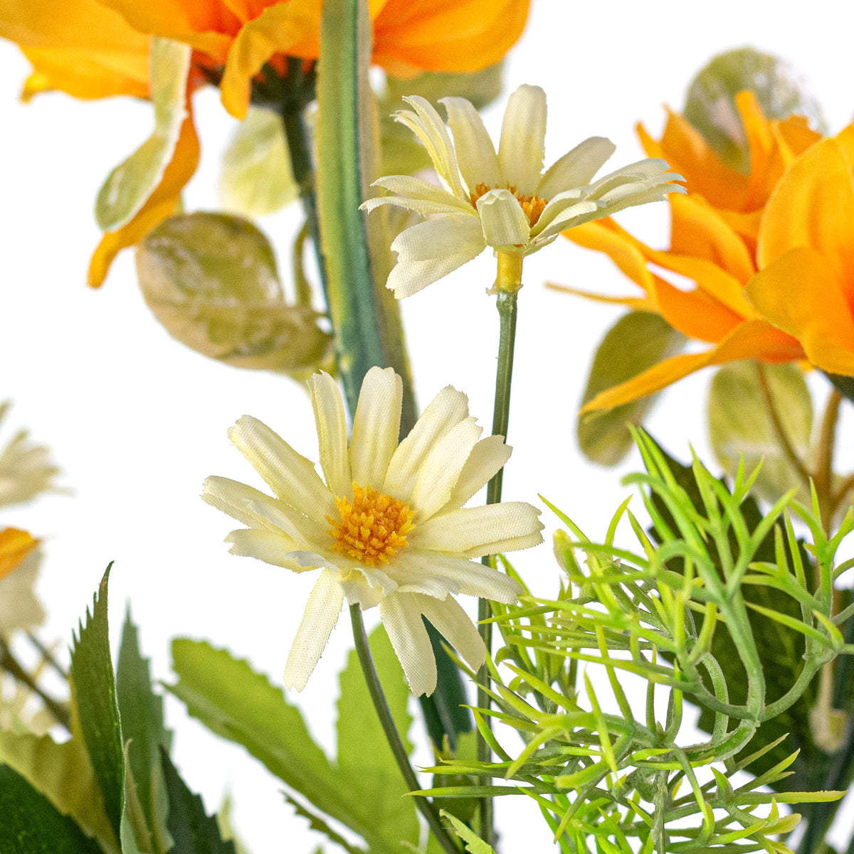 15" Mixed Dahlia Bush: Golden Yellow detail photo 4