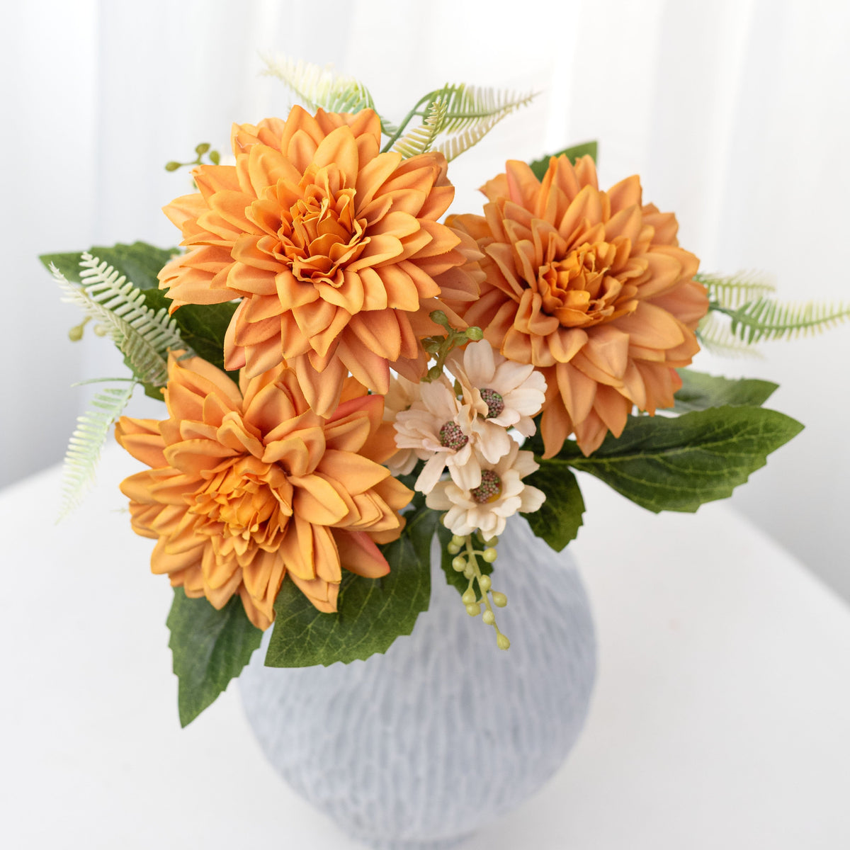 15" Mixed Dahlia Bush: Golden Yellow (5 Stem) Item Number: 57464GDYW