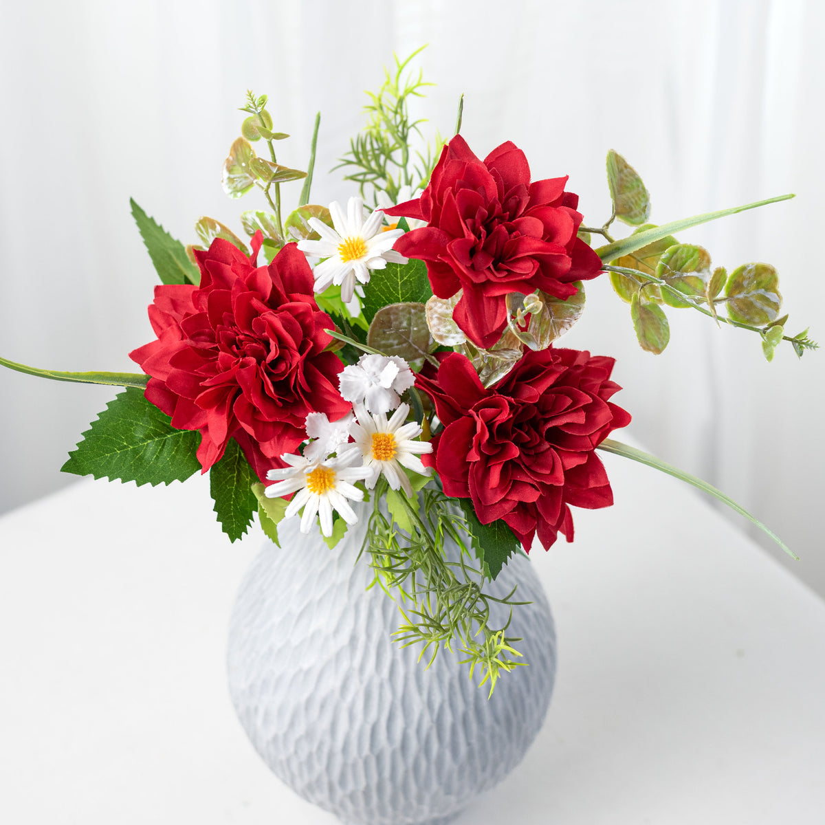 15" Mixed Dahlia Bush: Red Item Number: 64030RD