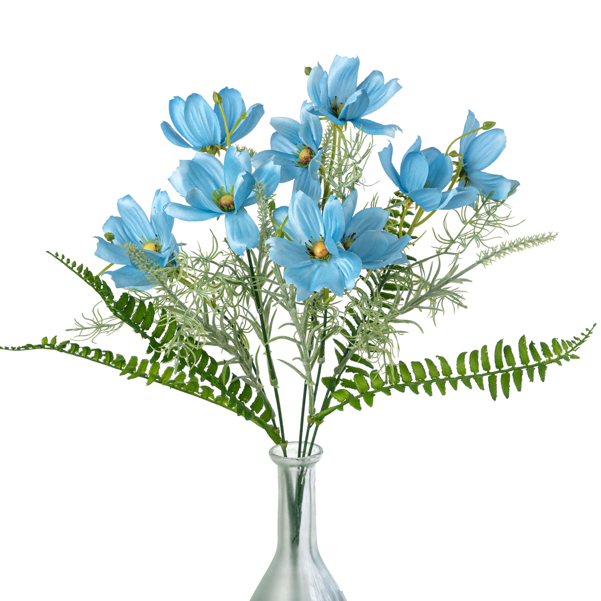 16" Cosmos Bush: Blue (5 Stem) Item Number: 64033BL
