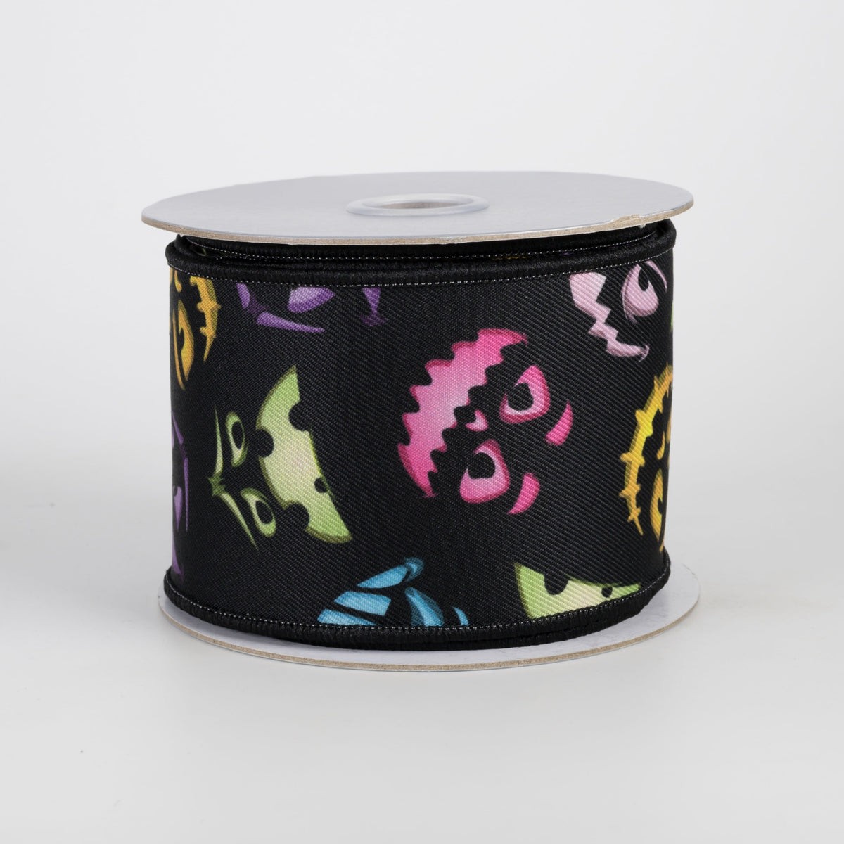2.5" Brilliance Digital Print Jack-o-Lantern Faces Ribbon (10 Yards) Item Number: LS126802
