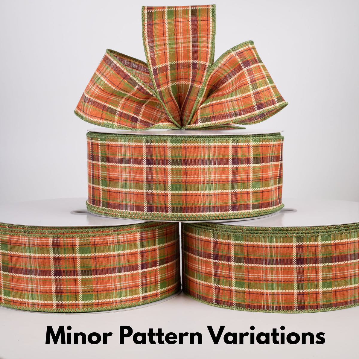 2.5" Homespun Laurel Plaid Ribbon: Fall (50 Yards) Lifestyle Photo