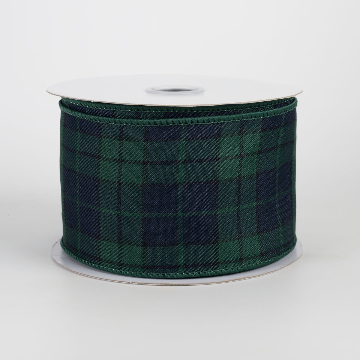 2.5" Woven Tartan Ribbon: Preppy Black Watch Plaid (10 Yards) Item Number: RGH155973