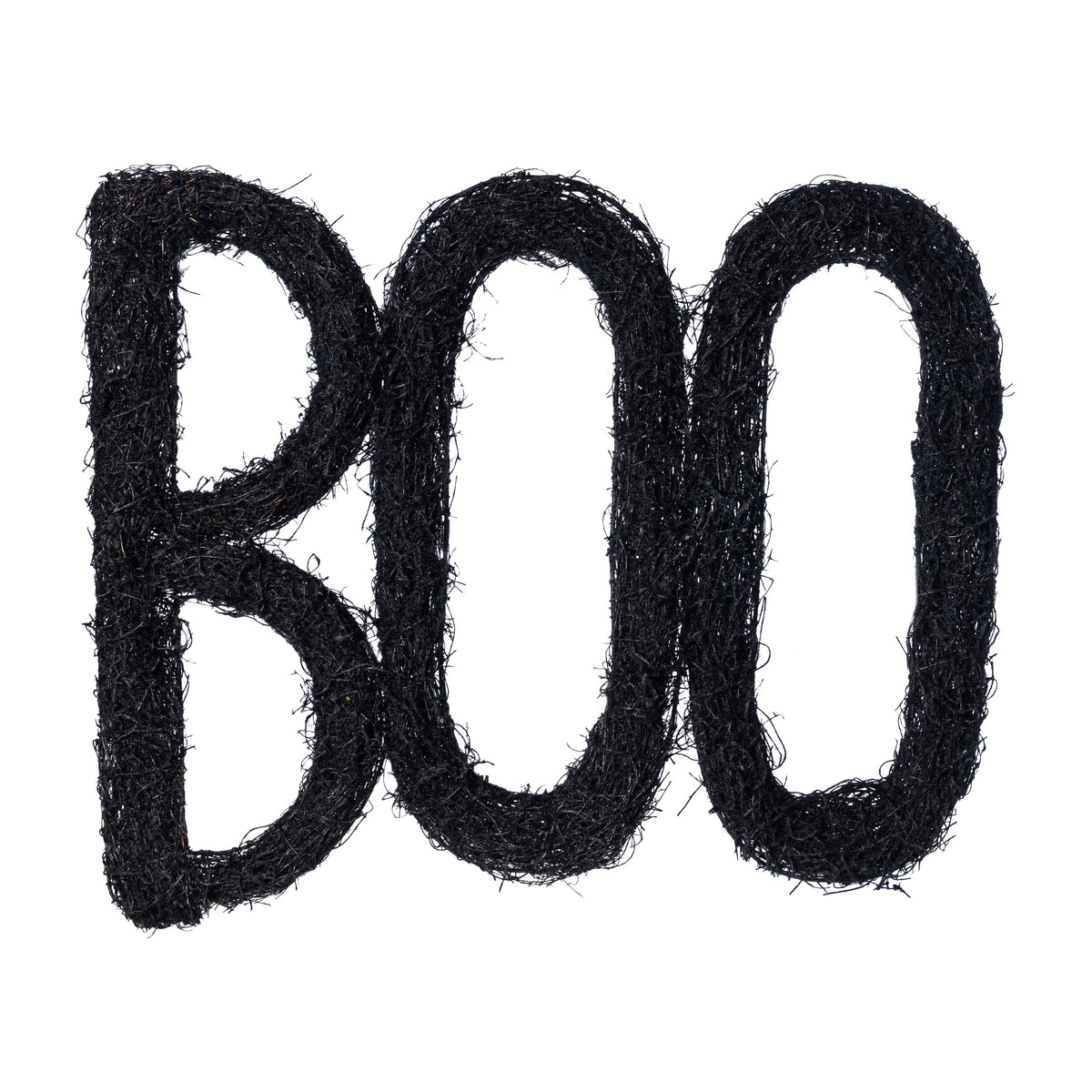 20" x 16" BOO Angel Vine Door Hanger: Black Item Number: 57434BK