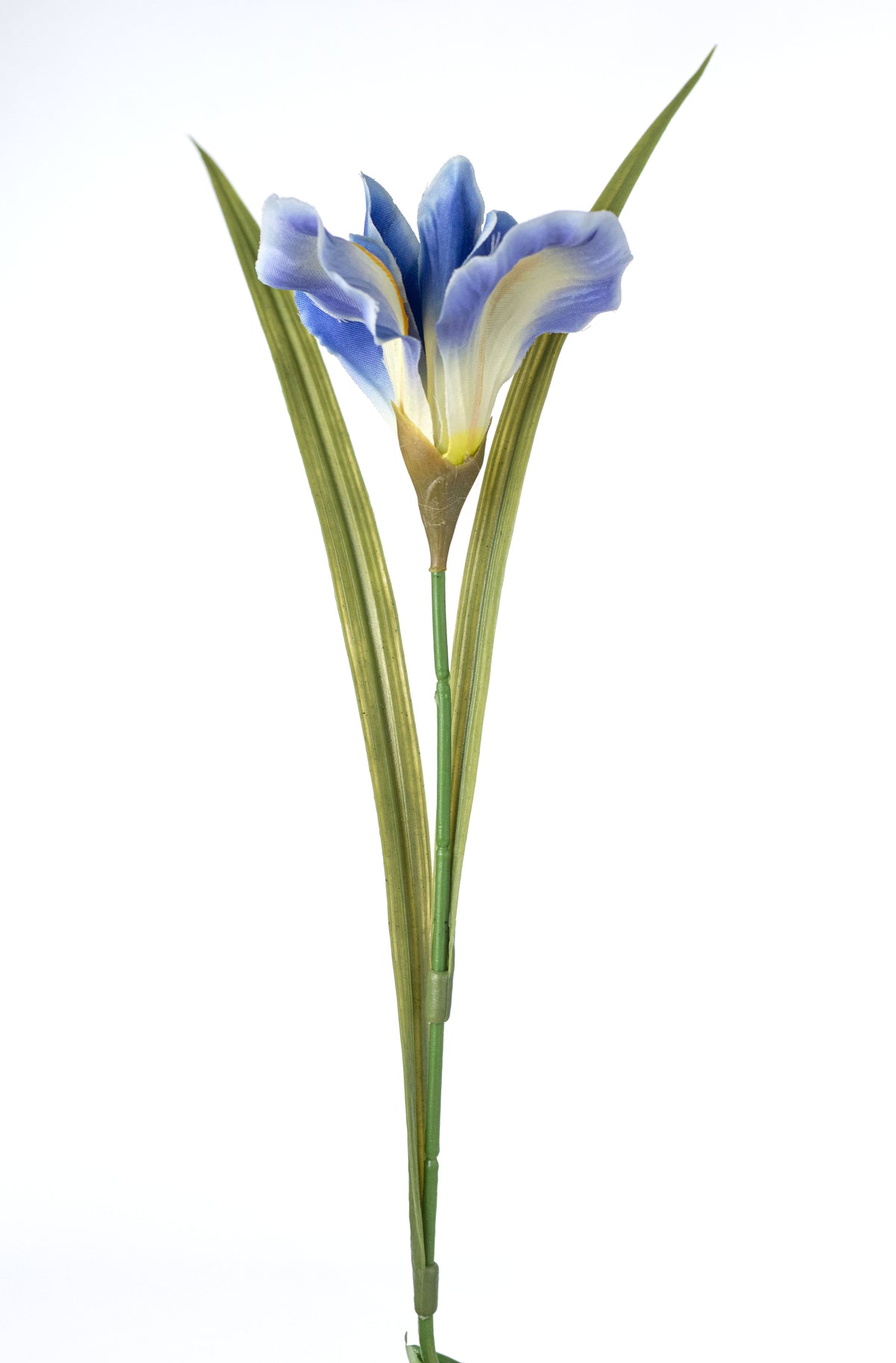 20" Artificial Iris Bush: Blue (12 Stem) detail photo 4