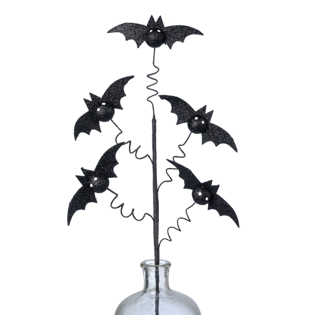 24" Glitter Bats Spray: Black Item Number: 57439BK