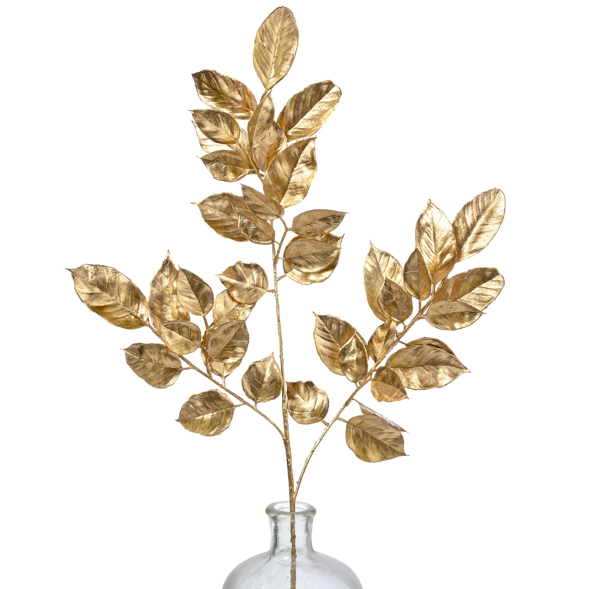 24" Metallic Lemon Leaf Salal Spray: Gold Item Number: XS250608