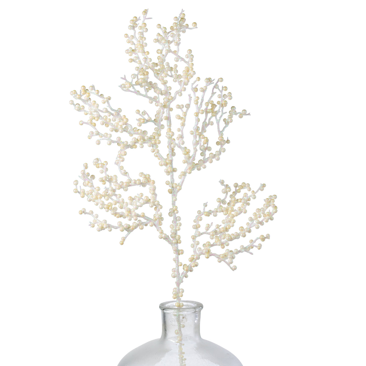 28" Iridescent Coral Twig Spray: Ivory Item Number: MN056236