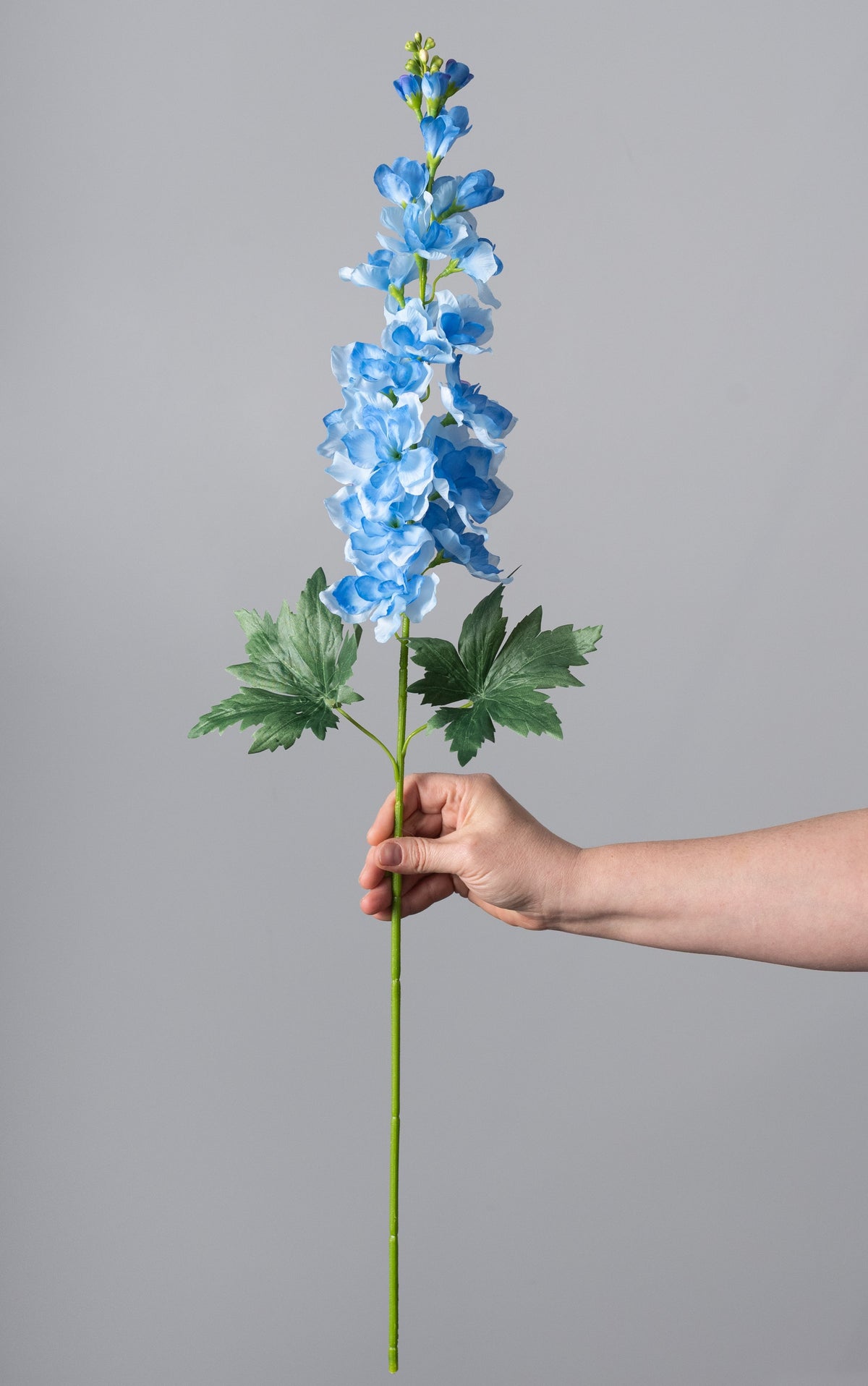 31" Artificial Delphinium Spray: Blue detail photo 3