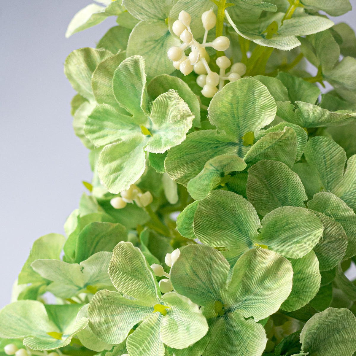 32" Fabric Cone Hydrangea Stem: Green Lifestyle Photo