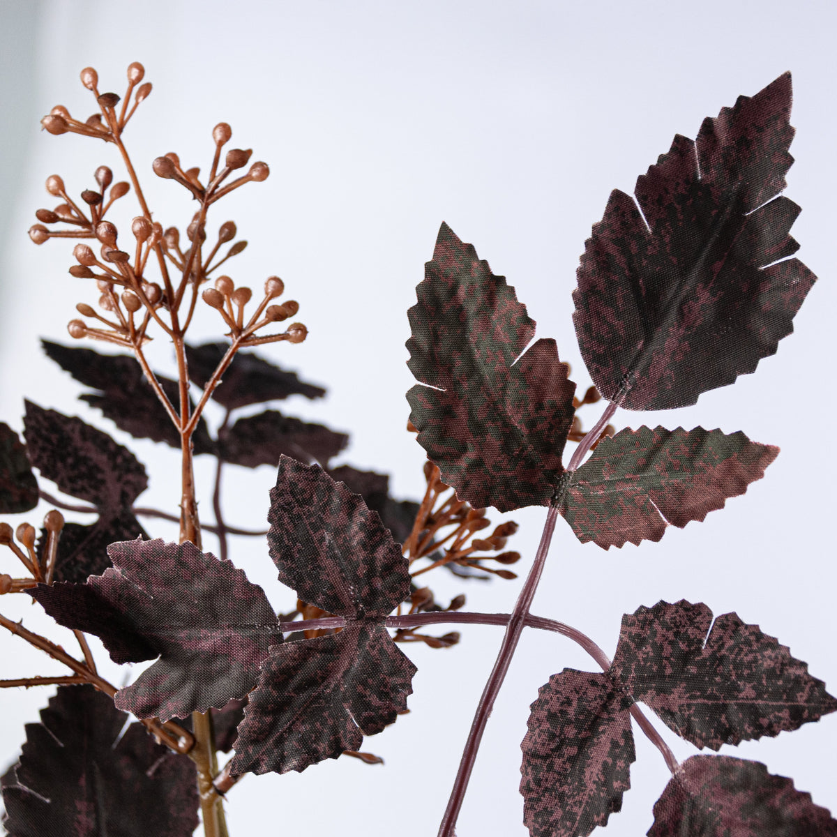 34" Berries & Leaves Greenery Spray: Deep Purple Lifestyle Photo