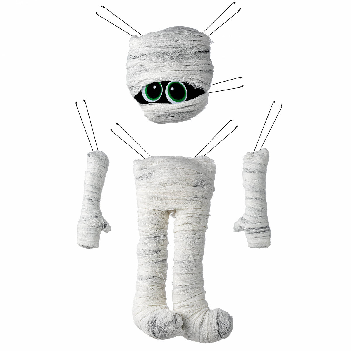 24" 4-Piece Mummy Wreath Decor Kit