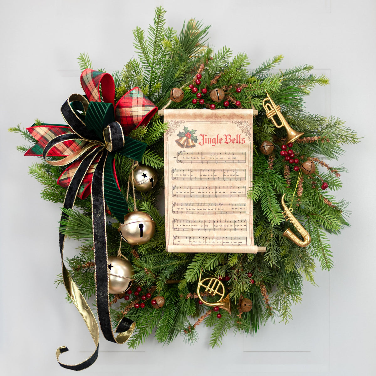 4-5" Musical Instrument Ornaments: Gold (3 Assorted) Lifestyle Photo