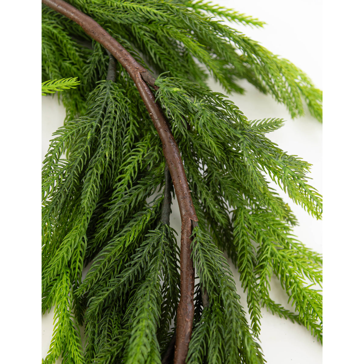 6' Real Touch Norfolk Pine Deluxe Chubby Garland