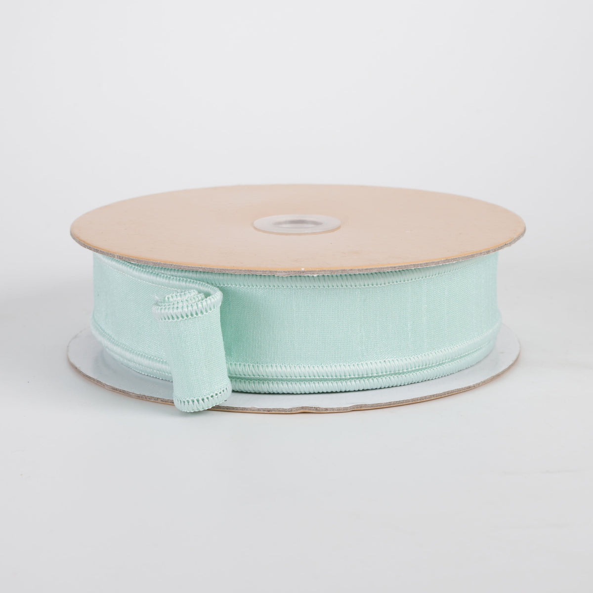 7/8" Double Sided Fused Dupioni Ribbon: Pale Mint (10 Yards) Item Number: LX403248