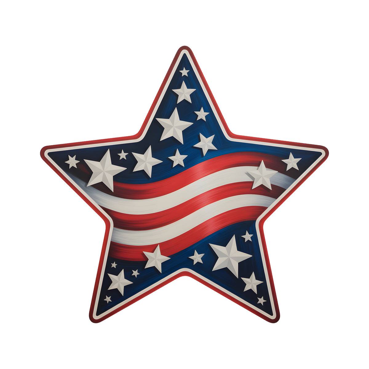 8.5" Star Waterproof Accent: Patriotic Stars and Stripes Item Number: CD1403NH-085