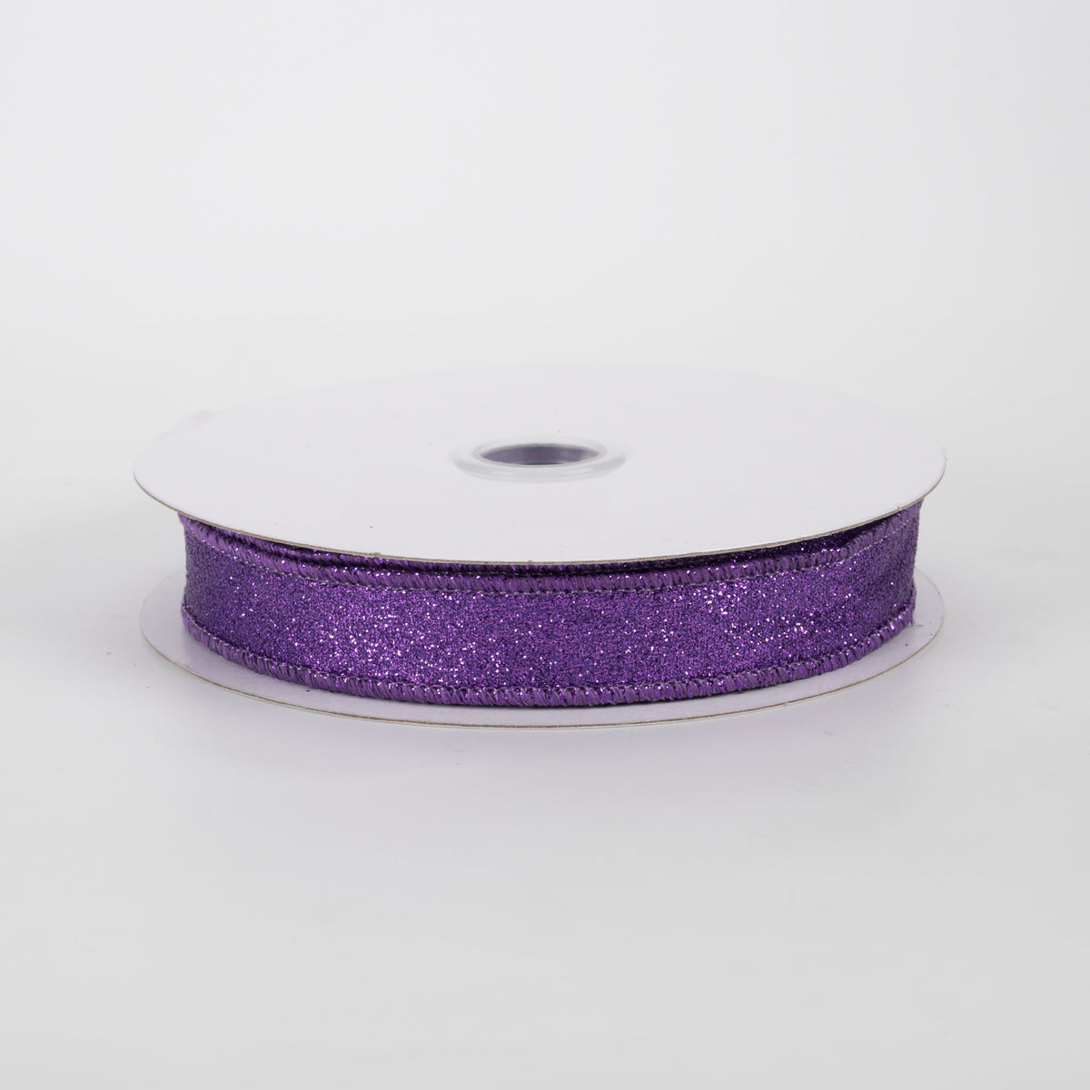 5/8" Shimmer Glitter Ribbon: Purple (10 Yards)