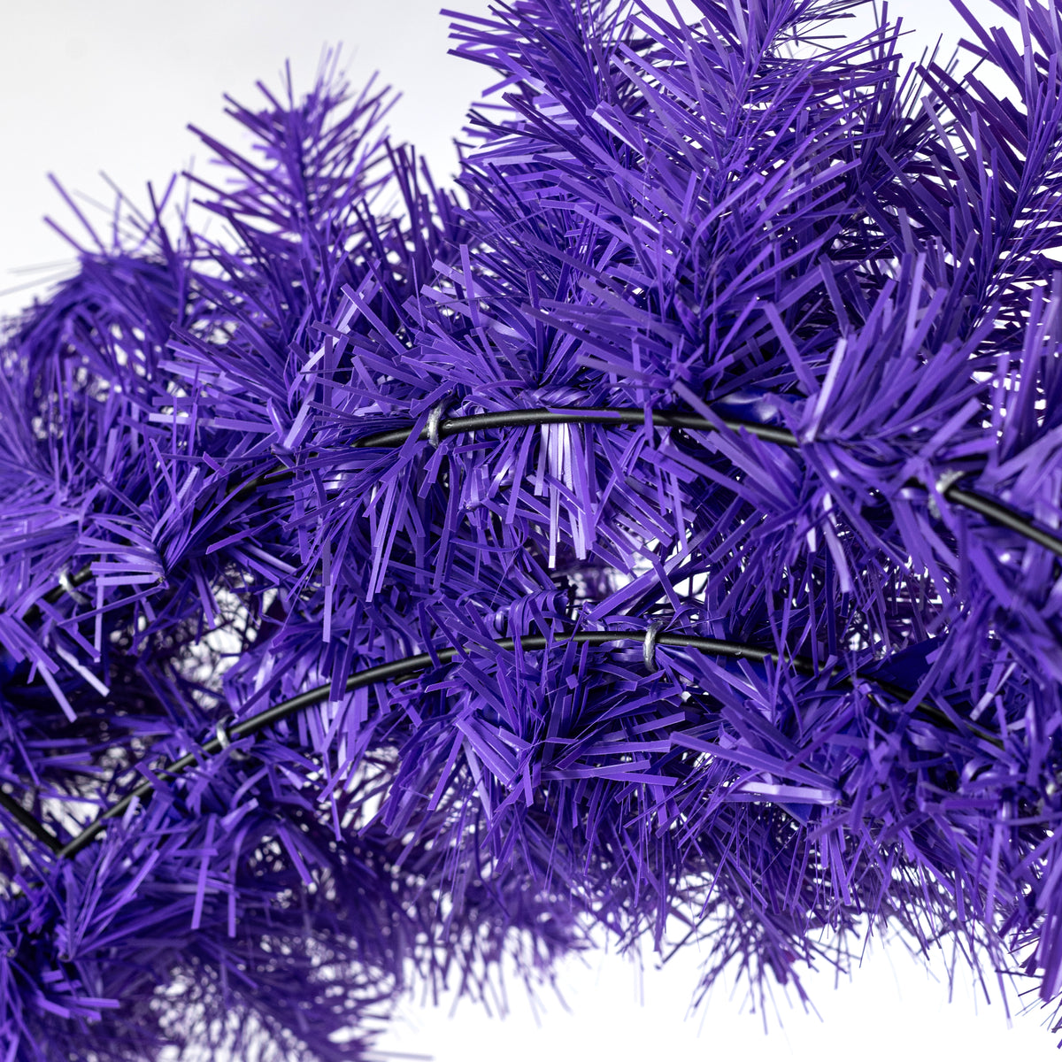 24" Pine PVC Wreath: Purple (180 Tips)