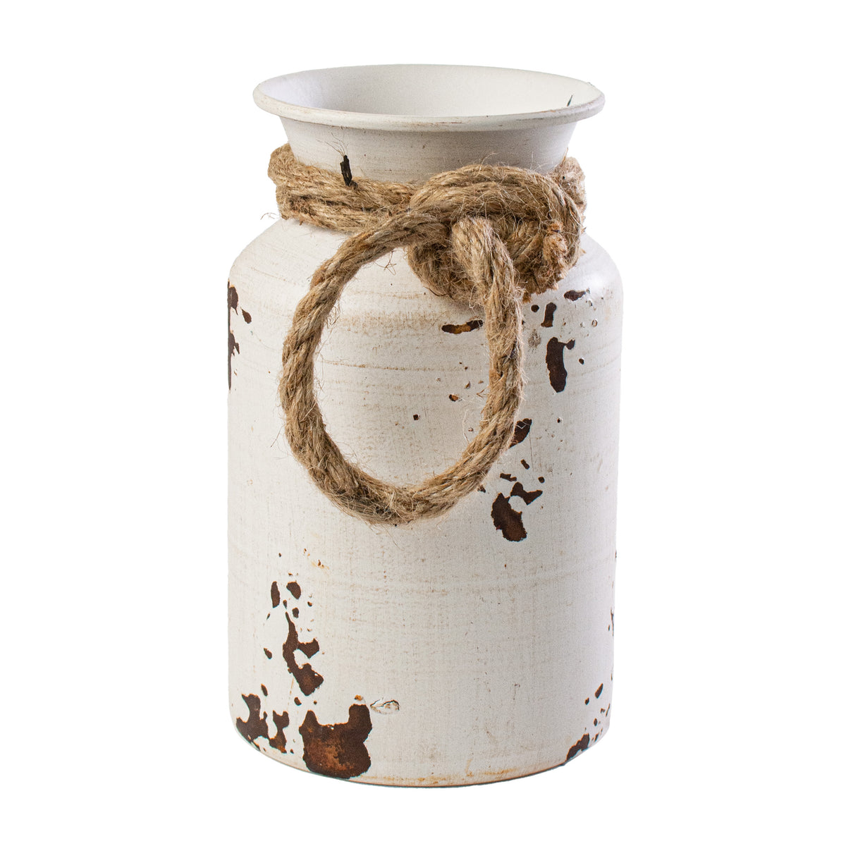 8" Antique Milk Can Ornament: Cream Item Number: M10328