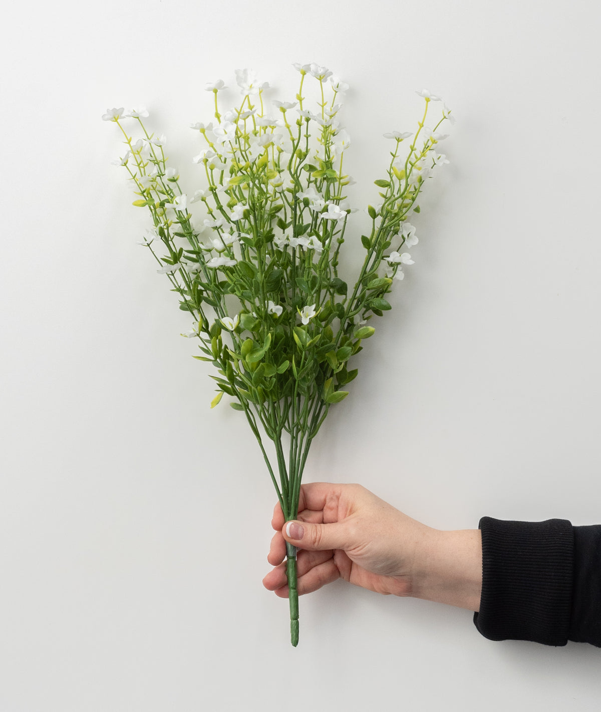17" Artificial Forget-Me-Not Bush: White detail photo 3