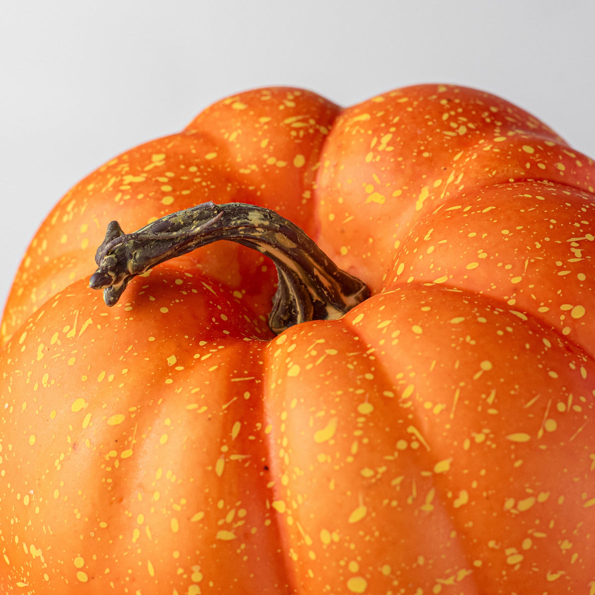 6" Artificial Pumpkins: Orange (Set of 2) detail photo 3