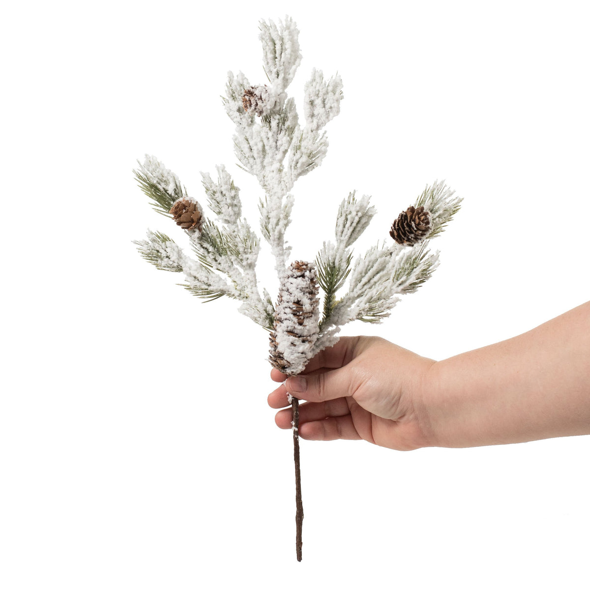 16" Ashland Pine Pick: Flocked Lifestyle Photo