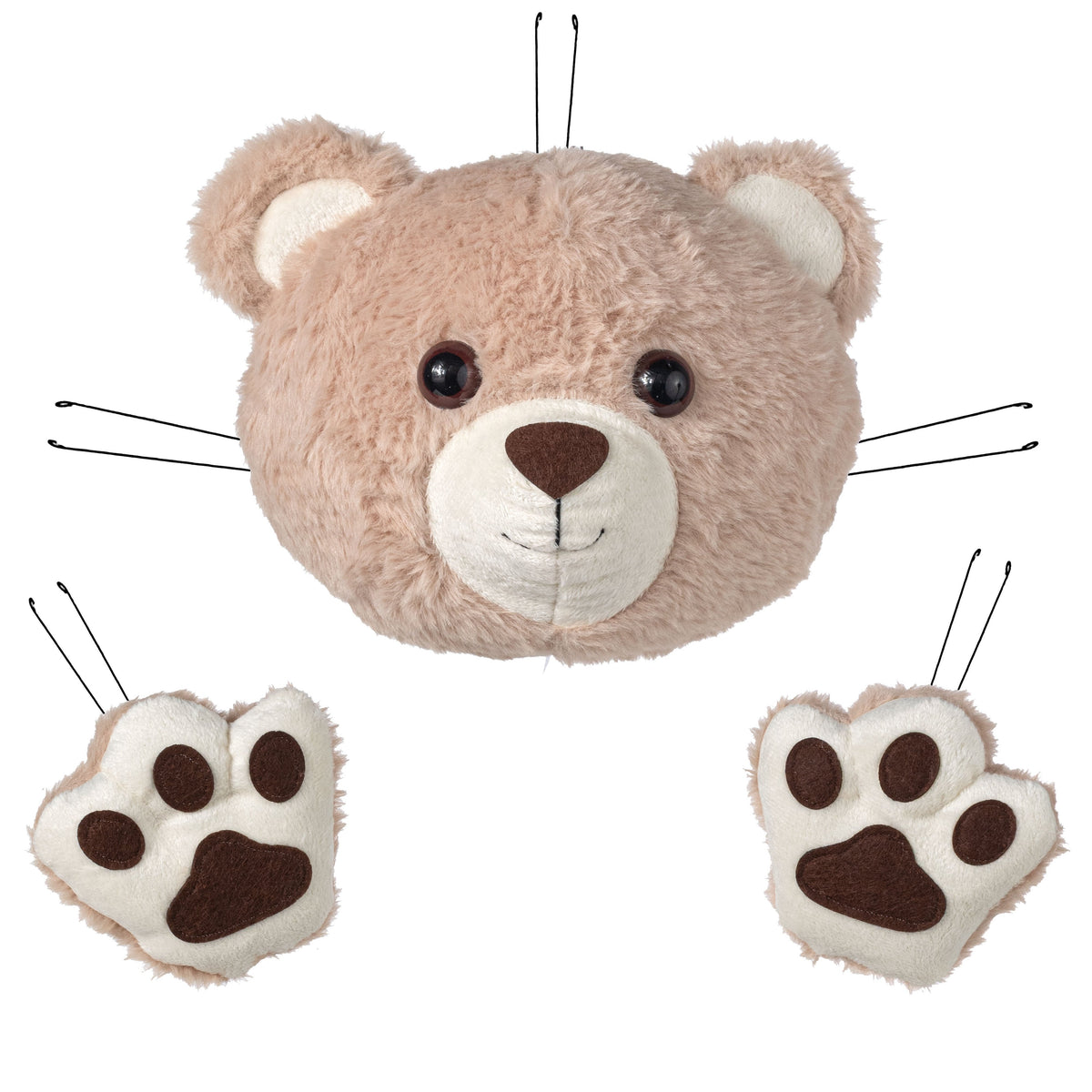 Bear & Paws Wreath Decorating Kit: Tan (3 Pieces) Item Number: MD172701
