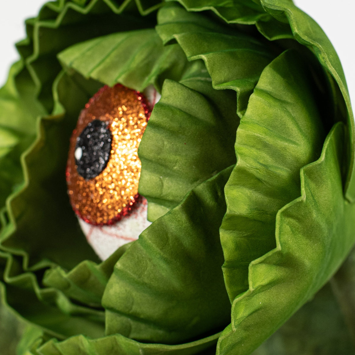 24" Big Eyeball Flower Pick: Orange detail photo 4