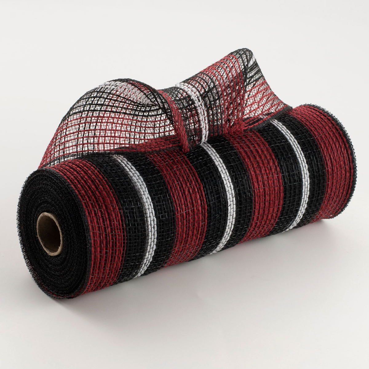 10" Bold Stripe Fabric Mesh: Red, Black, White Item Number: RY8327H9