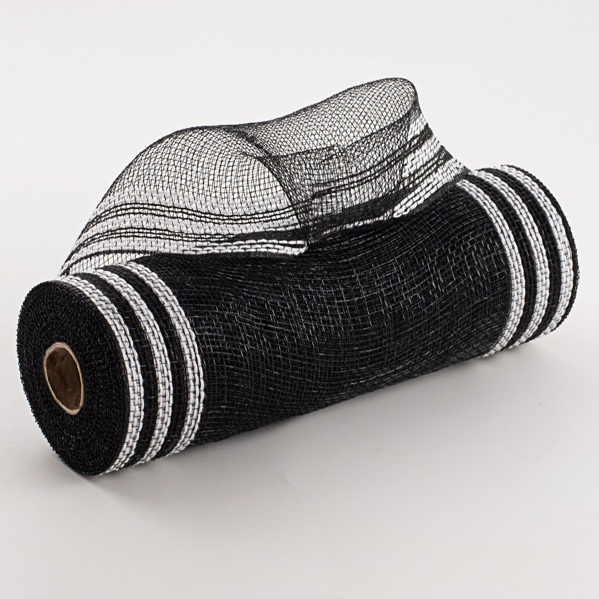 10" Border Stripe Mesh: Black & White Item Number: RY832562