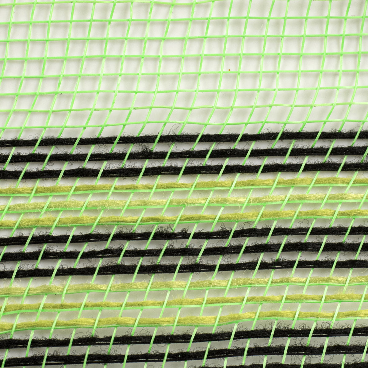 10" Border Stripe Mesh: Lime Green, Black, Fresh Green detail photo 3