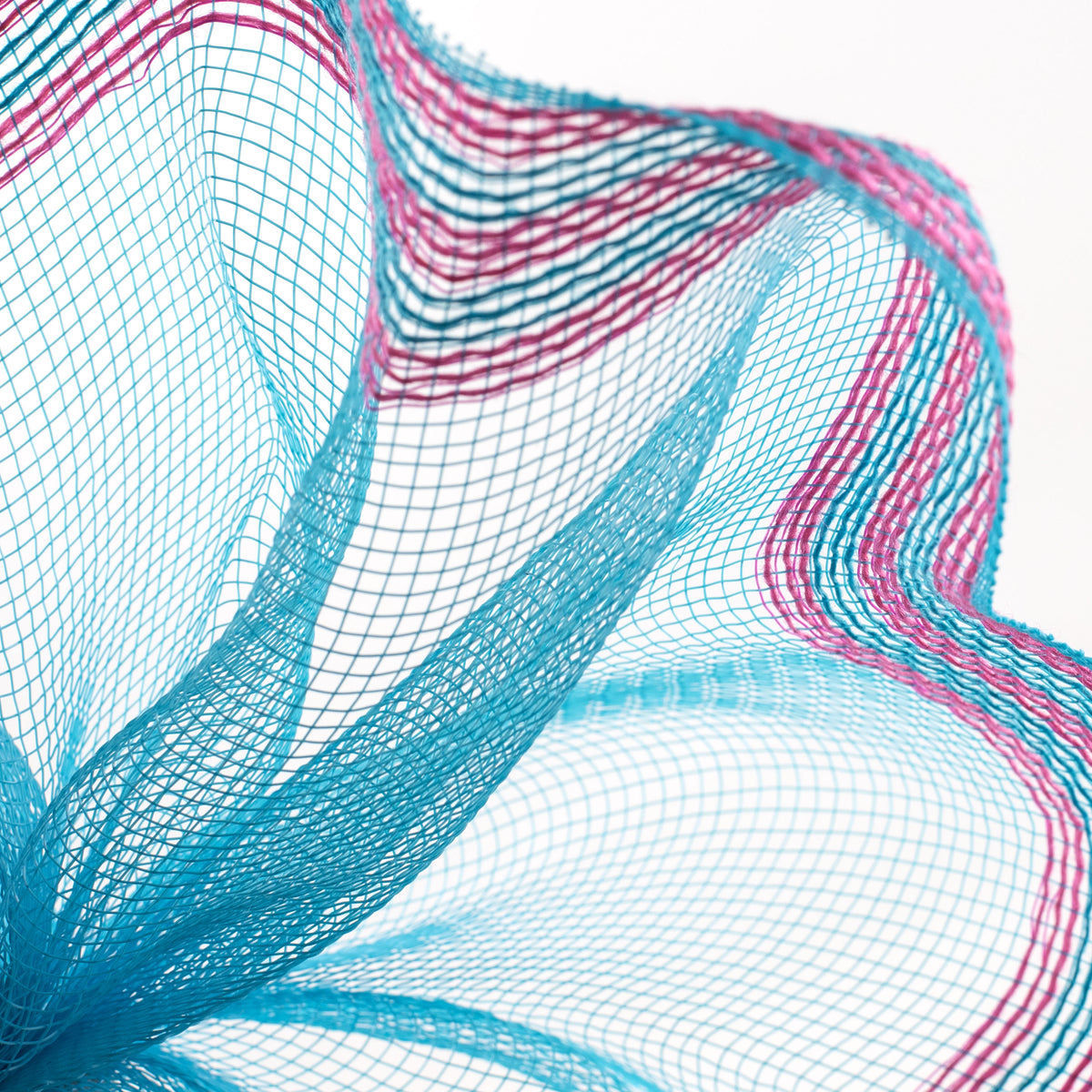 10" Border Stripe Mesh: Turquoise & Hot Pink Lifestyle Photo