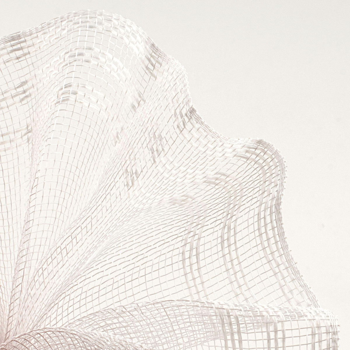 10" Border Stripe Mesh: White Lifestyle Photo