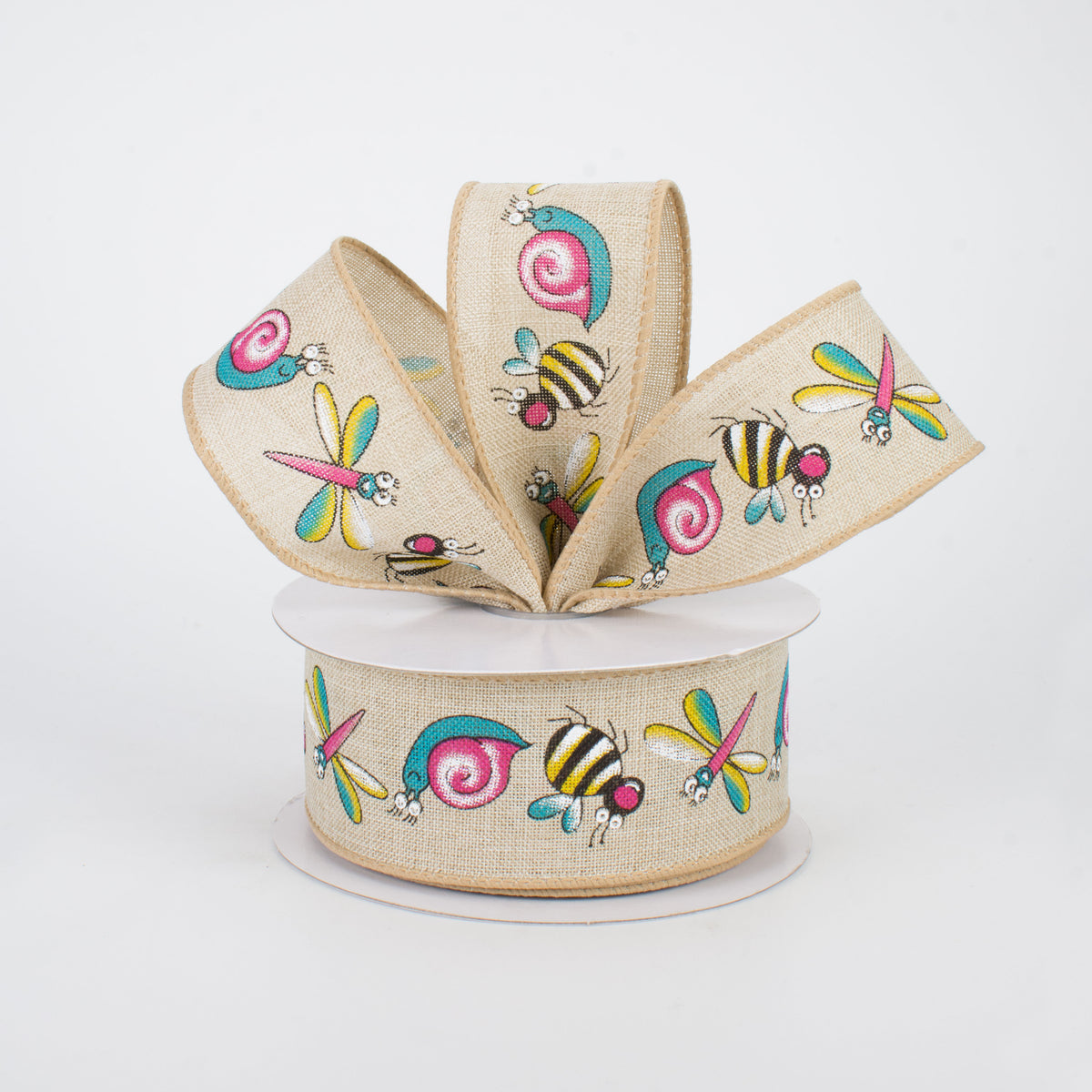 1.5" Bug Ribbon: Natural (10 Yards) Lifestyle Photo
