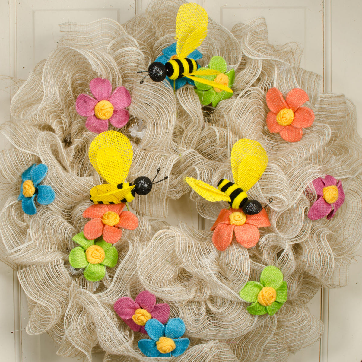 22" Bumble Bee Floral Spray (3 Bees) Lifestyle Photo