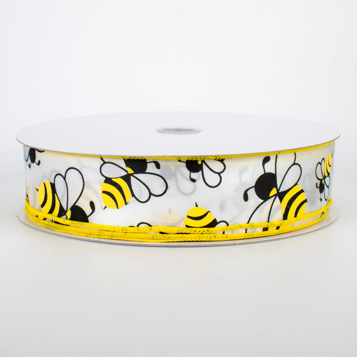 1.5" Bumble Bee Satin Ribbon (50 Yards)