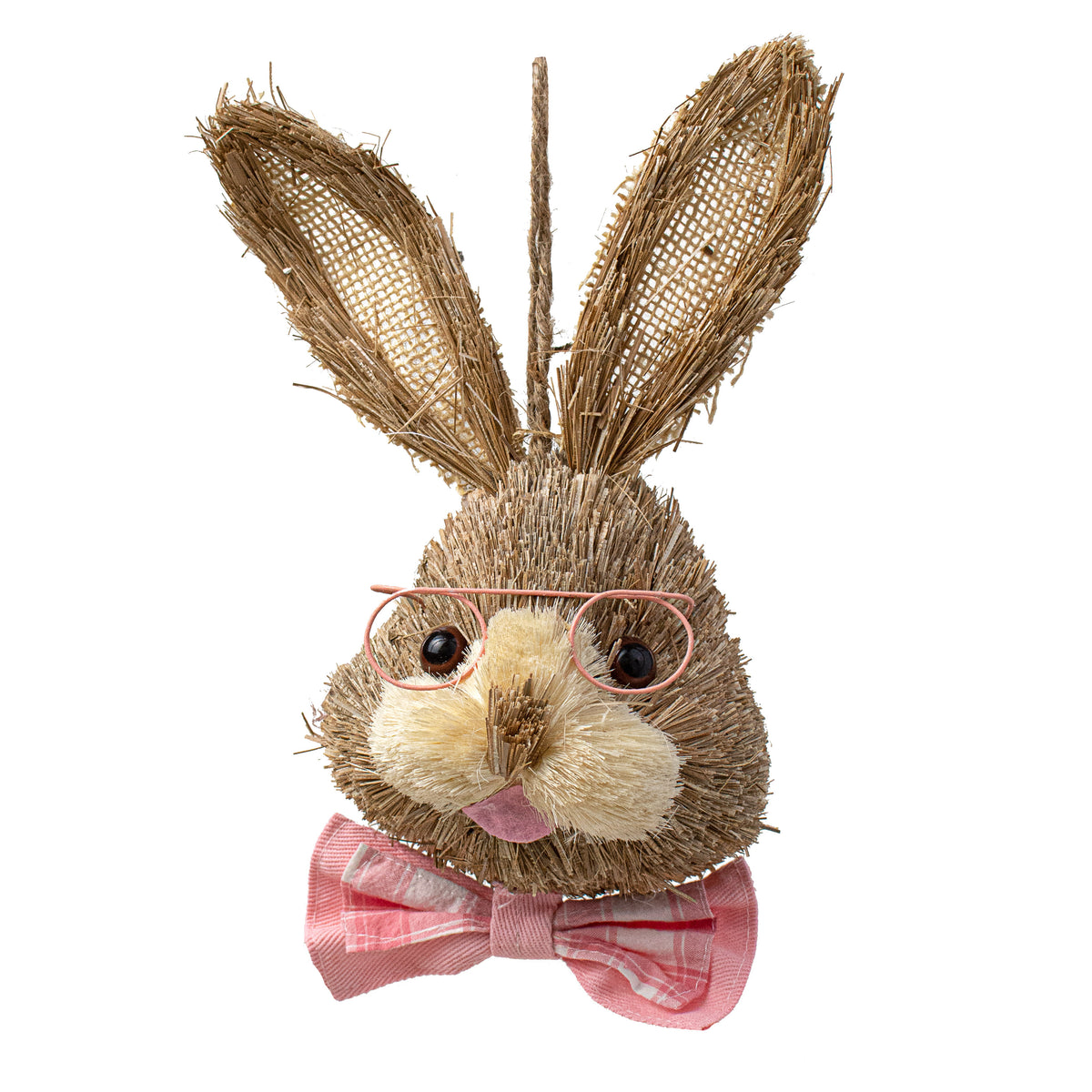 11" Bunny Head With Eye Glasses & Bow Tie: Pink Item Number: 9743605
