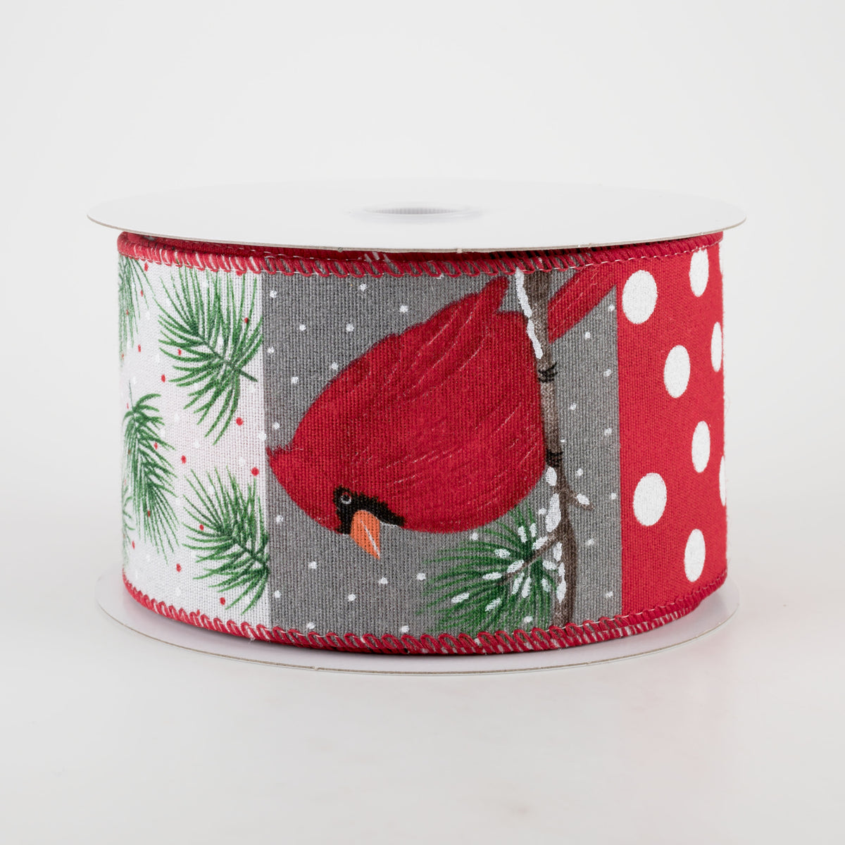 2.5" Cardinal Block Pattern Ribbon (10 Yards) Item Number: 71185-40-51