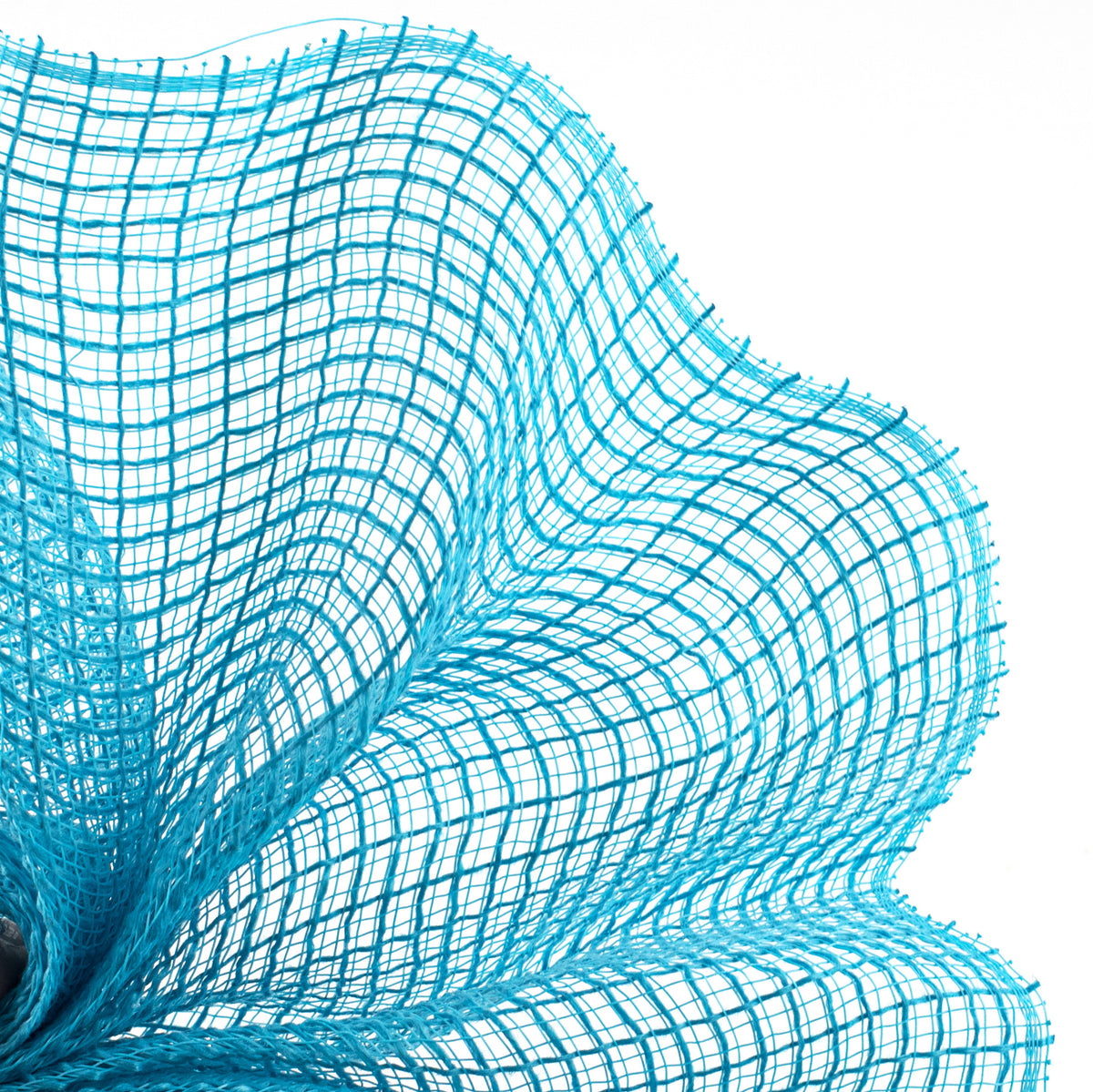 10" Check Fabric Mesh: Turquoise Lifestyle Photo