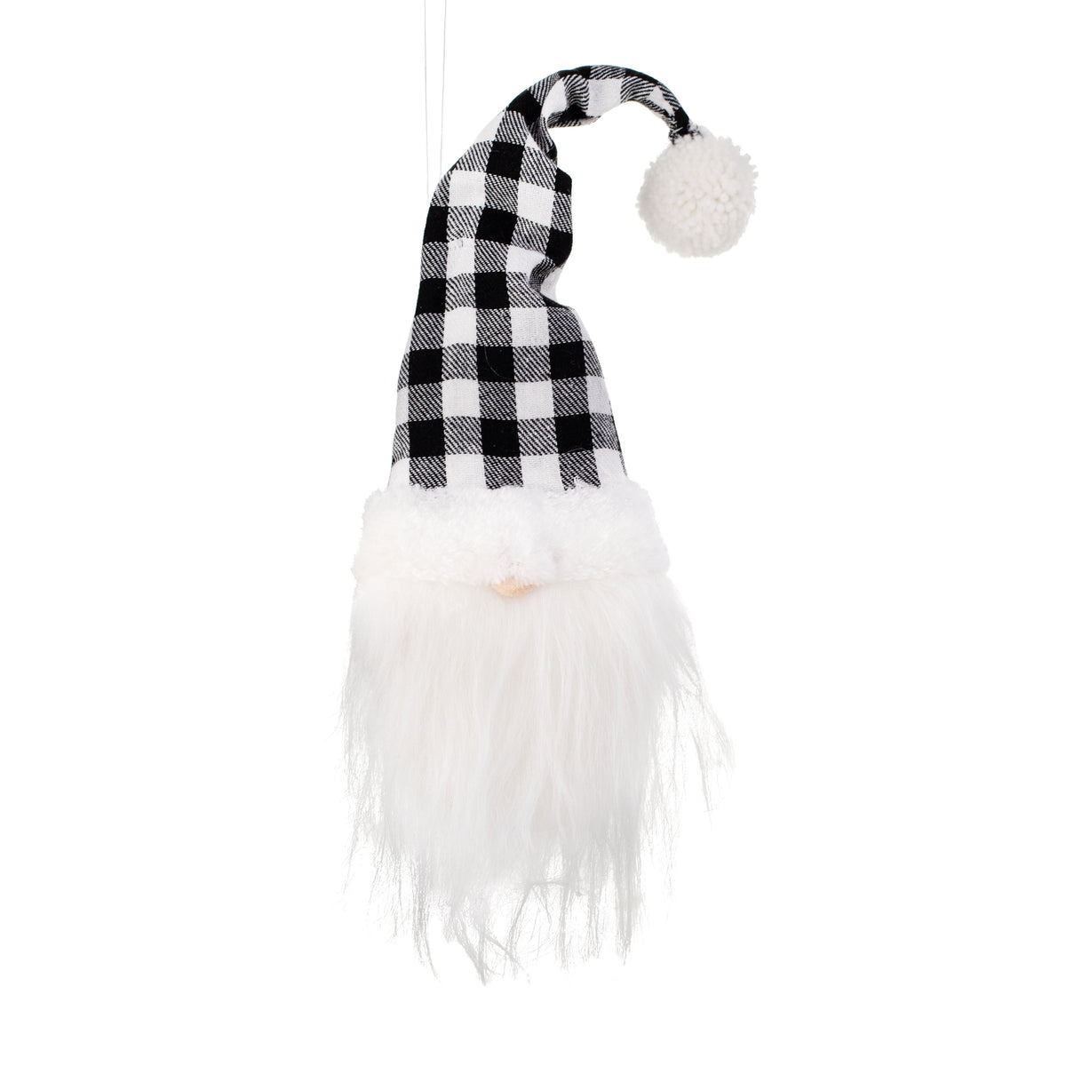 20" Check Gnome Head: Black & White Item Number: XN420736