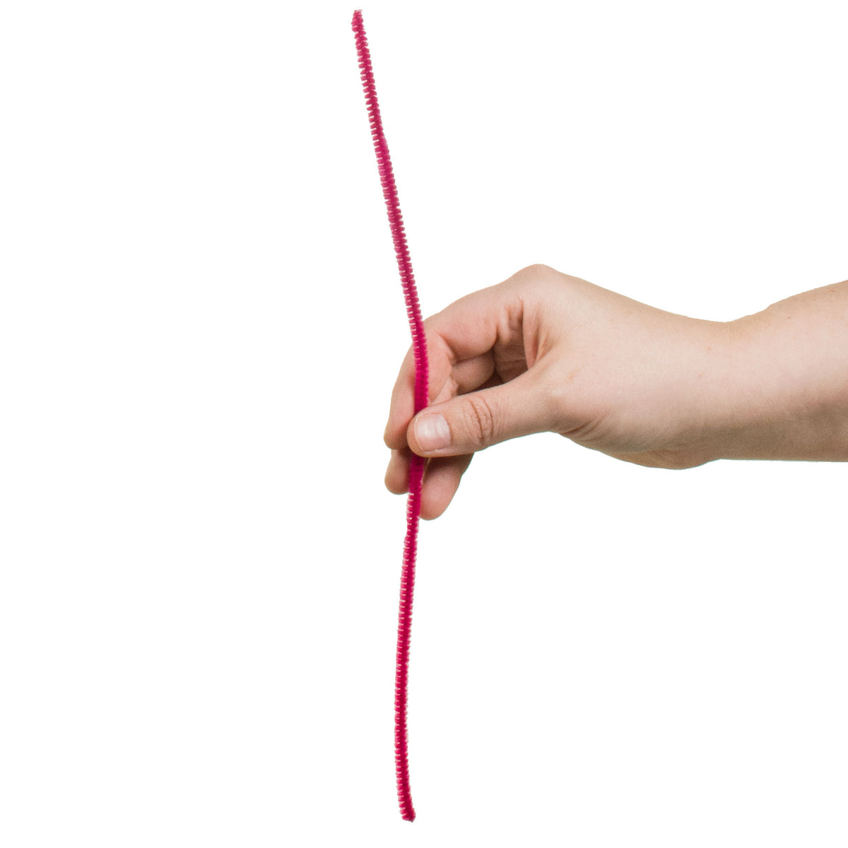 12" Chenille Stem Pipe Cleaner: Fuchsia (25) Lifestyle Photo